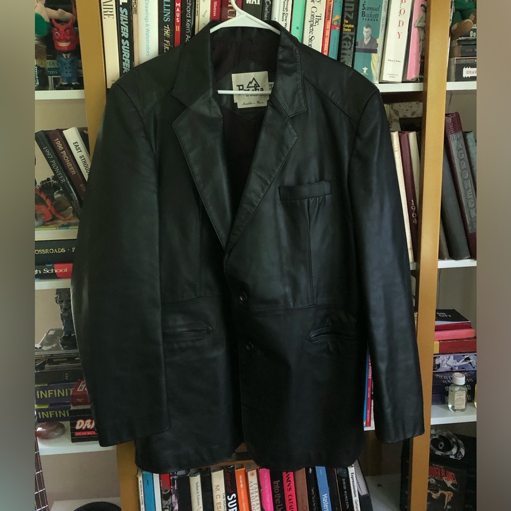 Vintage Black Leather Men’s Jacket